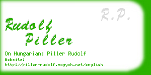 rudolf piller business card